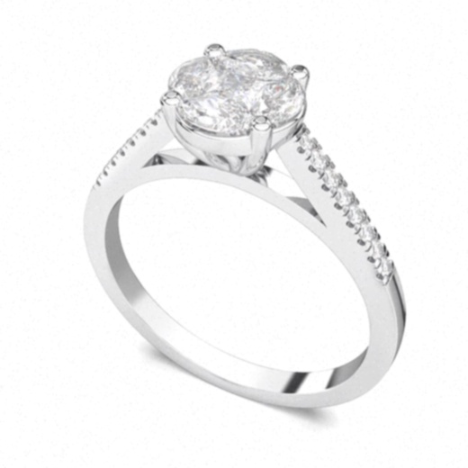 Bague fantaisie plaquée or