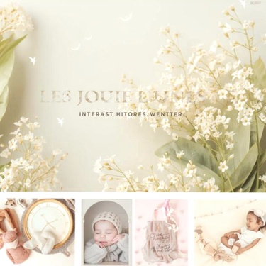 Lange Gaze de Coton Small 70x70cm (Lot de 4 ) - Olive Green/Ivory