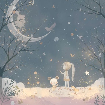 Attache tétine en tissu vanilla sky