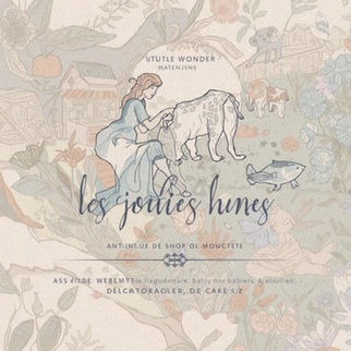 Gigoteuse avec Manches Amovible 70cm - Retro Flowers