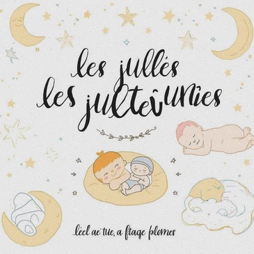 Bambinis – Turbulette Dona en double gaze Coeur graphique noir