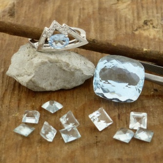 Boucles d’oreilles Aigue-Marine