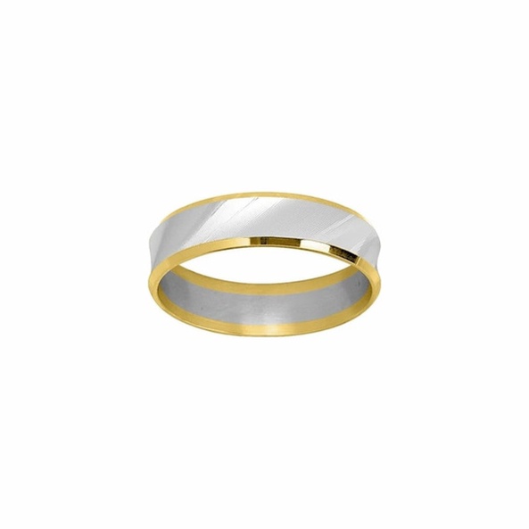 Alliance en or blanc 18K