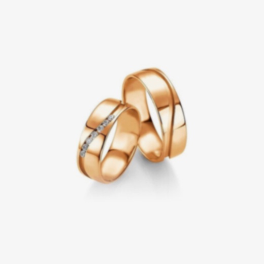 Alliance or blanc et diamants