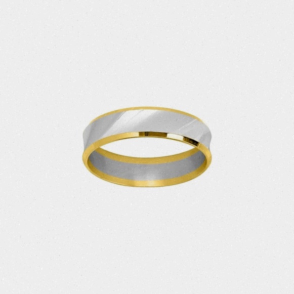 Alliances or blanc 18K