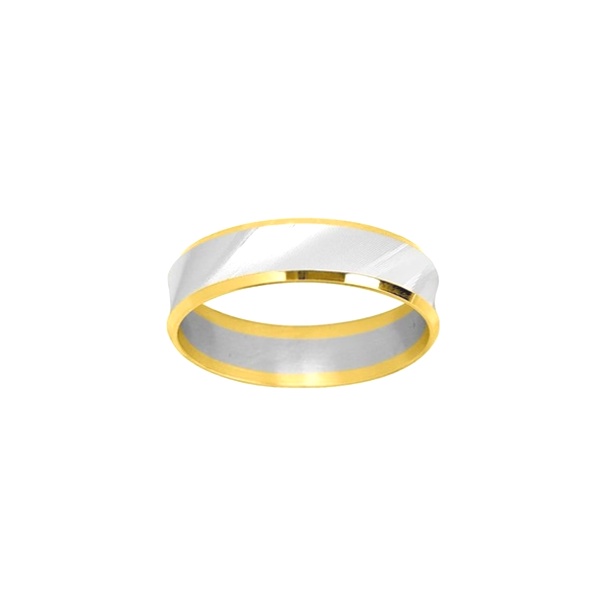 Alliance or blanc sertie diamants