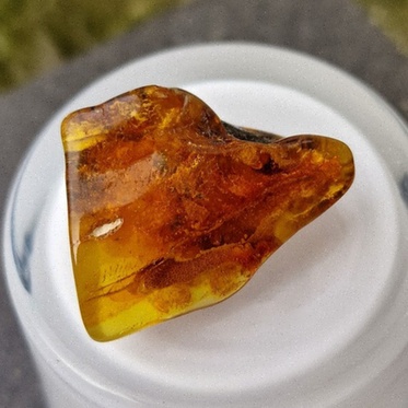 Ambre naturel en gros plan
