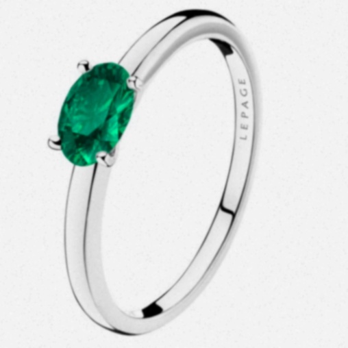 Bague argent et diamant