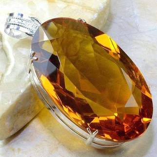 Bague Citrine en or