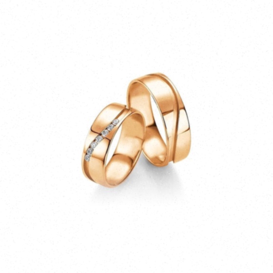 Bague solitaire accompagné
