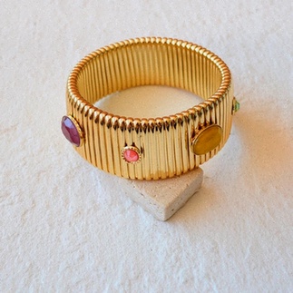 Bracelet gourmette or jaune