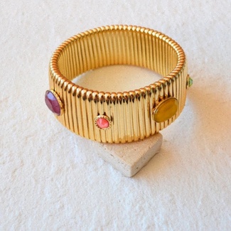 Bracelet jonc grenat