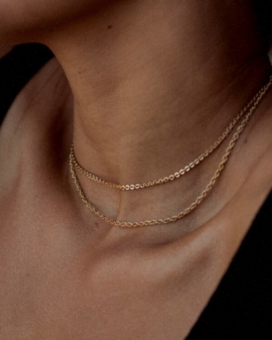 Collier plaqué or rond