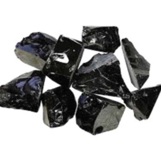 Galet obsidienne noir 4 cm
