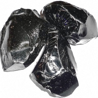 Galet obsidienne noir