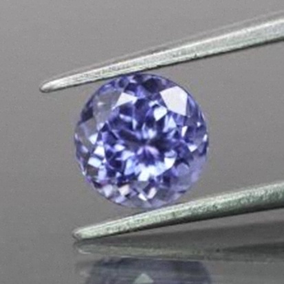 Pendentif tanzanite or blanc