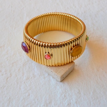 Bracelet tourmaline bleue